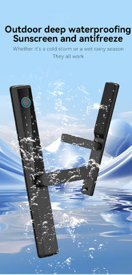 Qleung Waterproof Digital Door Lock Tuya TTlock APP Framed Glass Password Card Fingerprint S960 Smart Door Lock