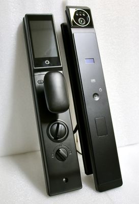 Smart Door Lock with 40-120mm Door Thickness 7.4V 4200mAh Battery and 6068/240*24mm Mortise