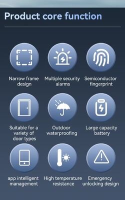 Qleung S960 Waterproof IP65 Digital Door Lock Tuya TTlock Password Card Fingerprint Smart Home Door Lock