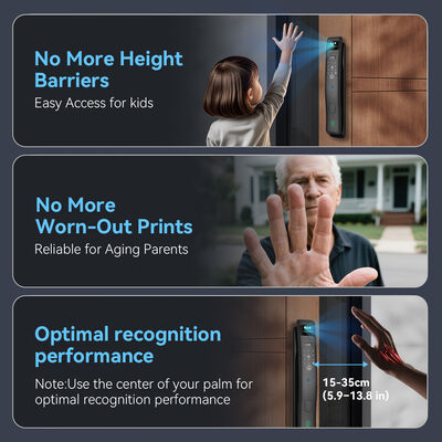 Fully Automatic Lock S958max 3D Face Recognition Palm Vein Fingerprint Password Card Unlock Tuya Smart Door Lock 