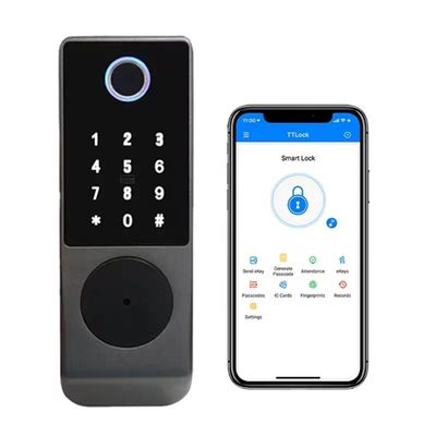 IP65 TTlock Bluetooth Controlled Door Lock Biometryczny odcisk palca
