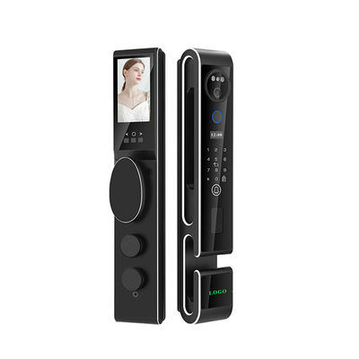 Rozpoznanie twarzy, wideo, wtyczka do drzwi Tuya Smart Glass Door Lock