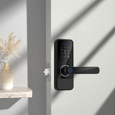 TuyaSmart TTlock Wi-Fi drzwi zamknięte Odblokuj za pomocą odcisku palca Hasło klucz