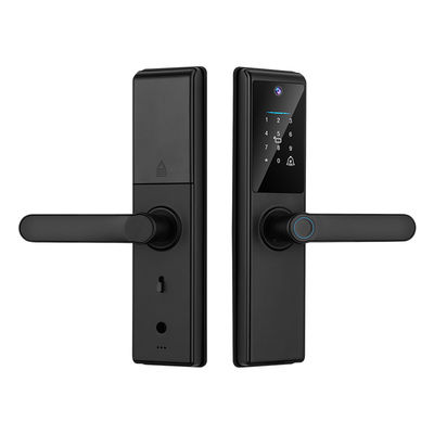 Tuya Smart Door Lock With Camera Fingerprint Key Card Passcode For Hotels (Smart zamek drzwiowy z kamerą odciskiem palca, klucz i karta)