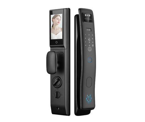 Qleung S958max z Cerradurą 3D Face ID Inteligentny Tuya Wi-Fi Video Calling Odciski palców Rozpoznawanie karty kluczowej Kod Smart Door Lock