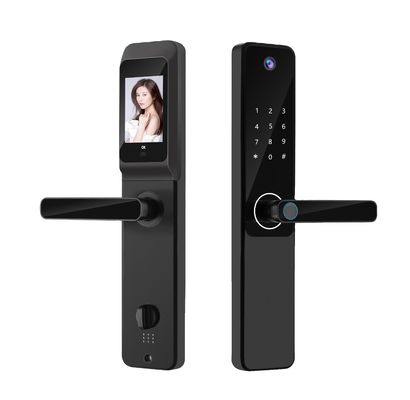 S802Pro HD Camera Inteligente Tuya Biometryczny Odcisk Palca Karta IC Klucz Smart Home Door Lock Z Wi-Fi