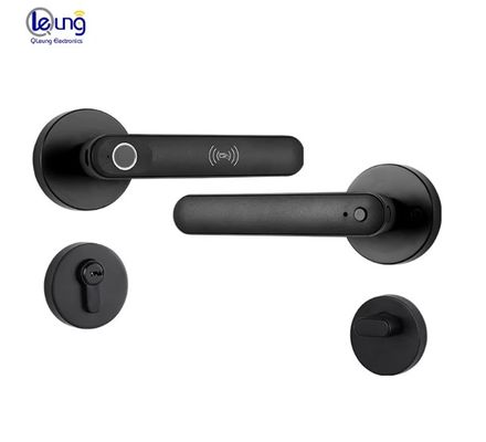 Qleung S607L Classic Black Tuya BLE APP Zamki do drzwi Inteligentny odcisk palca Klucz Inteligentny zamek do drzwi do mieszkania w domu wewnątrz