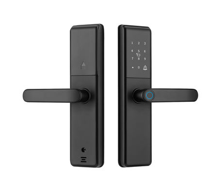 Qleung S851 Smart Door Lock Tuya Wifi Smart Remote Control Odcisk palca Hasło Karta Klucz do hoteli Apartamenty Biura